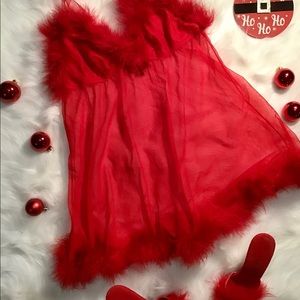 Medium Red Christmas chemise